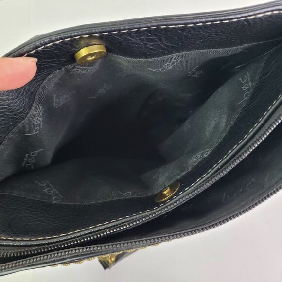 B.O.C. Born Concepts Gray and Black Vinyl Tote Shoulder Handbag Purse Medium - Picture 11 of 11